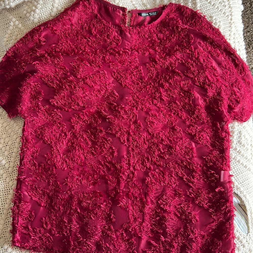 Red womens blouse